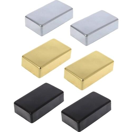 2PCS 70MM Electric Guitar Pickup Cover Humbucker Cover For LP Style Electric Guitar Silver Black Gold
