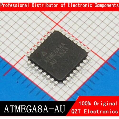 5PCS ATMEGA8A-AU QFP-32 ATMEGA8A TQFP MEGA8A-AU 8A-AU new and original IC