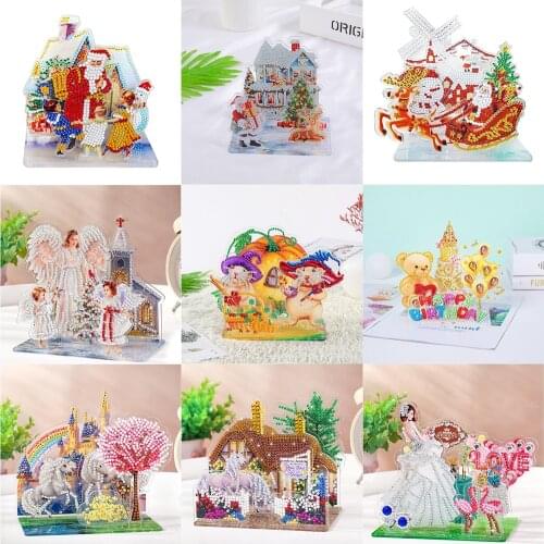 DIY Dolphin Special Shaped Diamond Painting 3D Three-Dimensional Puzzle Picture Cross Stitch Kits Crystal Arts Home Decoration