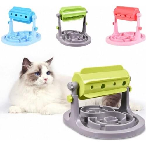 Anti Choke Slower Interactive Pet Dog Food Bowl Puppy Feeder Puzzle Toy Slow Feeder For Kitten Cat IQ Training Automatic Feeders