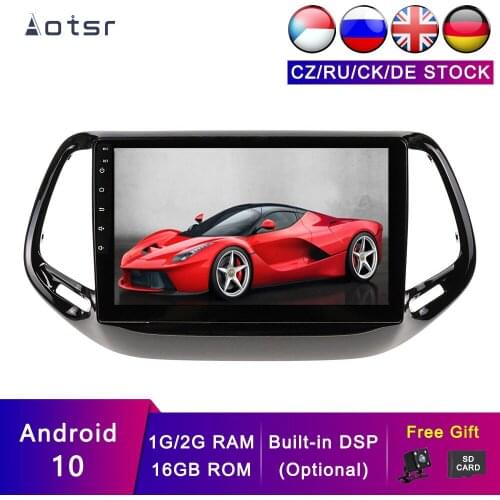 AOTSR Android 10 Car GPS For JEEP Commander 2016-2019 Navigation Car Player Tracker Multimedia Tape Recorder Stereo Head Unit