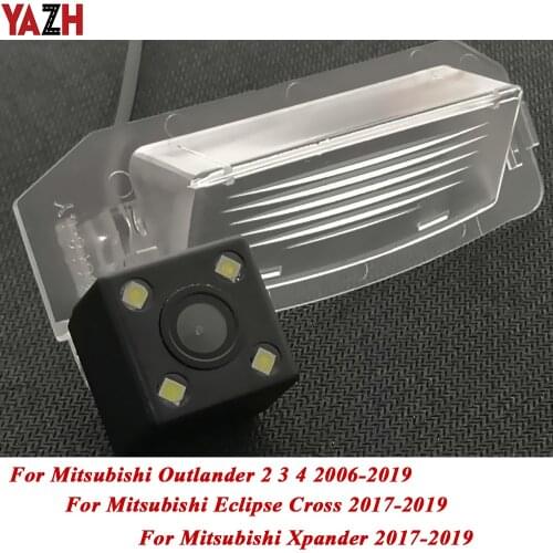 YAZH Wireless CCD HD Wide Lens Angle rear view Camera For Mitsubishi Lancer GTS Sportback Xpander Eclipse Cross Outlander 3