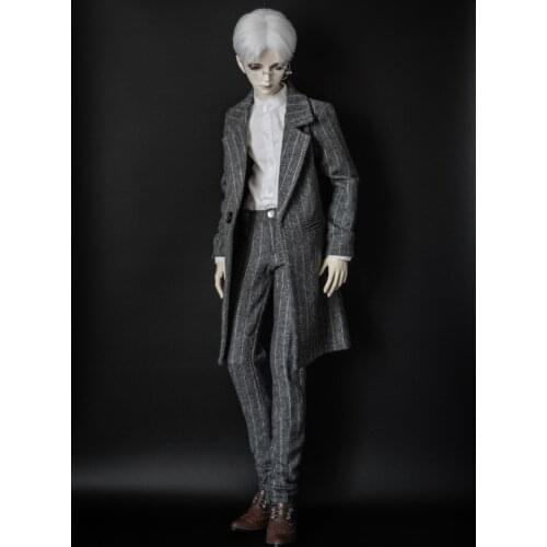 BJD doll clothes lawyer fashion striped coat set with two colors in suitable for 1/3 1/4 MSD SSDF Uncle doll accessories