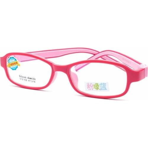 Childrens Glasses Boy Girl Eyeglasses Lightweight Eyewear Frame Children Prescription Glasses Frame Silicone Nose Care 12