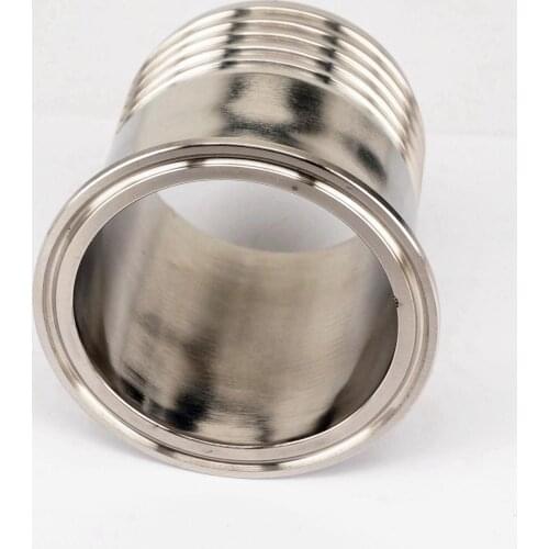 Fit Tube I/D 76mm barbed x 3" Tri Clamp 304 Stainless Steel Sanitary Hosetail Connector Pipe Fitting