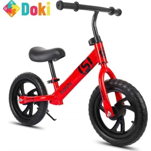 Doki Toy 12 Inch Balance Bike Walker Kids Ride On Toy For 2-6 Years Old Children Learning Walk Two Wheel Scooter No Foot Pedal