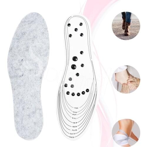 Memory Foam Magnetic Insoles Pads For Shoes Soles Massage Acupressure Foot Therapy Pain Relief Men Women Insole Shoe Pad Inserts