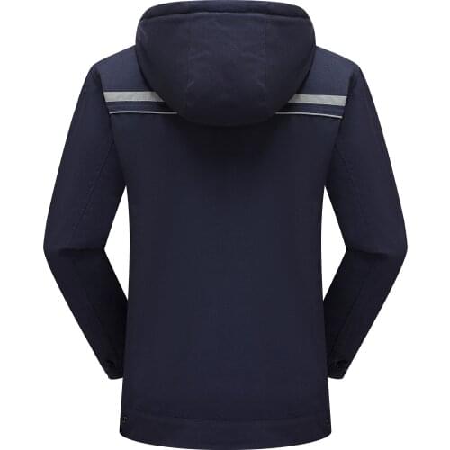 Mens and womens autumn and winter small zipper polar fleece cotton work clothes factory workshop work clothes 8801