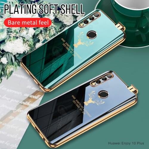 GKK Luxury Plating Pattern Soft Case For Huawei P Smart Z Y9 Prime 2019 Honor 9X Case With Fingerprint hole Anti-knock Tpu Cover