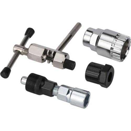 4 PCS Bicycle Repair Tool Sets Kits Chain Crank Wheel Extractor Pedal Remover Puller Tool Outdoor Cycling MTB Bike Axle Remover