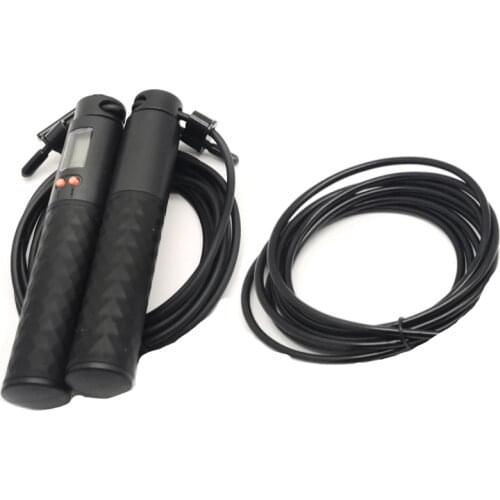 Robust high end good quality jump rope with counter digital 4.8mm pvc rope loss weight home gym fitness product smart