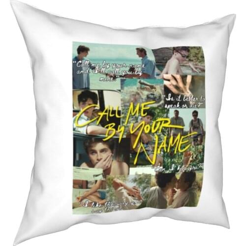 Call Me Through Your Name Pillows Cover Decor Elio Oliver CMBYN LGBT Homosexual Film Pillows Case Coverage House 40*40cm