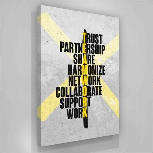 Wall Pictures For Office Posters Success Quotes Words Canvas Art Painting Pictures Motivational Enterprise For Bedroom Home Deco