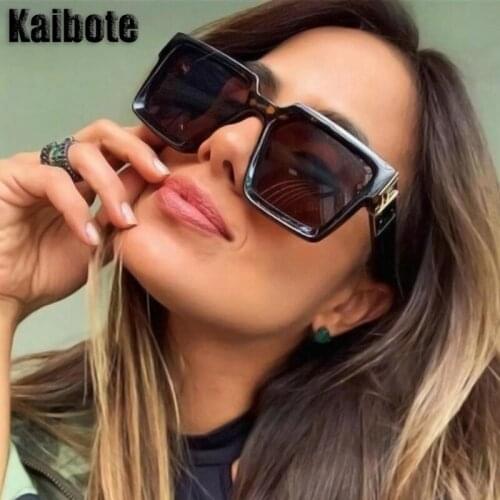 Kaibote S-97048 New Fashion Sunglasses for Women UV Protection Big Square Frame Quality Sun Eyeglasses Outdoor Eyewear Female