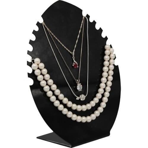Stand Market Standmarket Necklace Stand Plexiglass Oval Skidproof Black