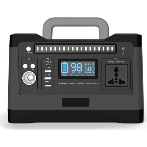 500W Power Bank 50ah Portable Charger 540wh bank station Solar generator