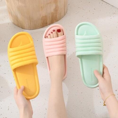 Summer Women Indoor Slippers Floor Flat Shoes Indoor Eva Flip Flops Female Non-slip Bathroom Home Slippers Zapatillas De Hombre