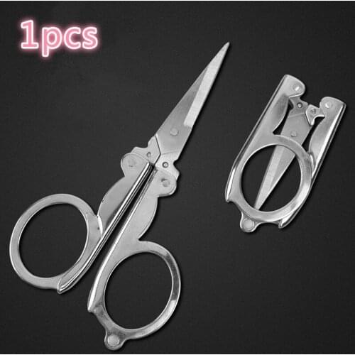 Folding Scissors Pocket Travel Small Crafts Sharp Blade Emergency Mini Foldable Travel Embroidery Scissor Thread Tailor Scissors