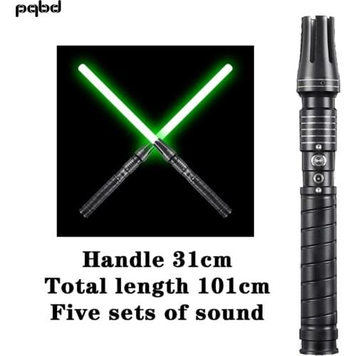 Pqbd Lightsaber RGB Heavy Dueling with Colors Change and Sound Children Cosplay Toys