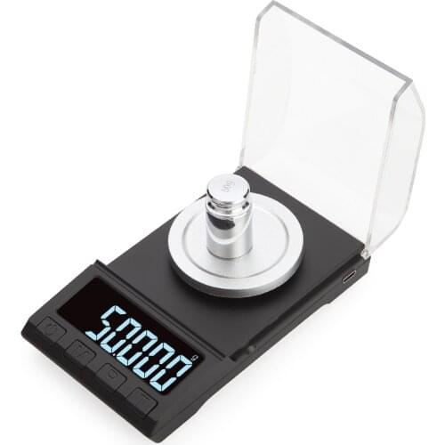 0.001g Precision Electronic Scales 100g/50g/20g Digital Weighing Gem Jewelry Diamond Scale Portable Lab Weight Milligram Scale