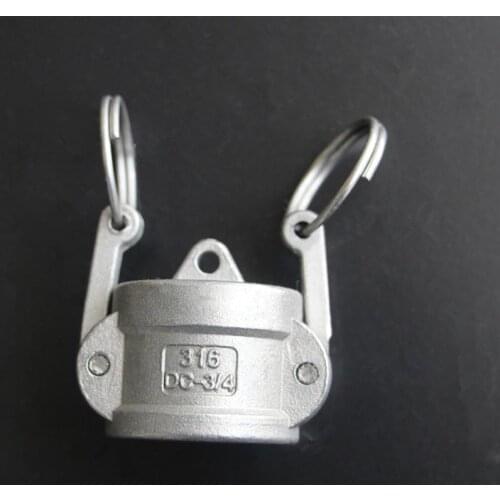 1/2" Socket End Cap Type C Camlock Quick Disconnect Coupling 304 Stianless Cam Groove For Hose Pumps Homebrew