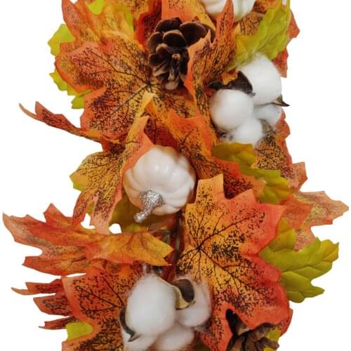 1*simulation Rattan 55*20cm Artificial Maple Leaf Vine Wall Hanging Background Decoration Holiday Decor In Stock