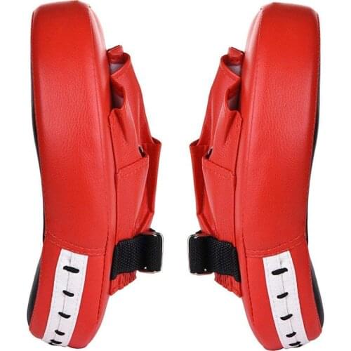 1Pair Kick Boxing Gloves PU Leather Kicking Palm Pads Taekwondo Karate Training Boxing Target Pad For Adults Kids