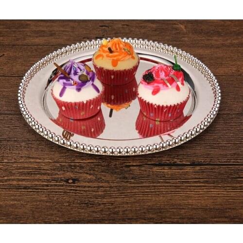 30cm/25cm Modern wedding decoration Party Decorations Cake tray Plate Bread dish set wedding supplies birthday party decorations