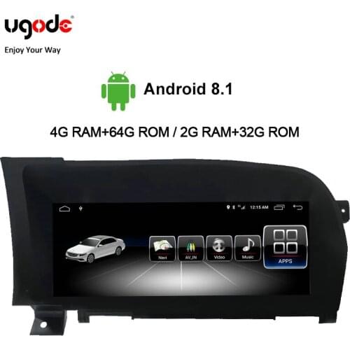 Ugode Car Multimedia Player Benz S Class 10.25 Inches Radio Screen Monitor S Class 2-Door Coupe For Mercedes Benz S Class W221
