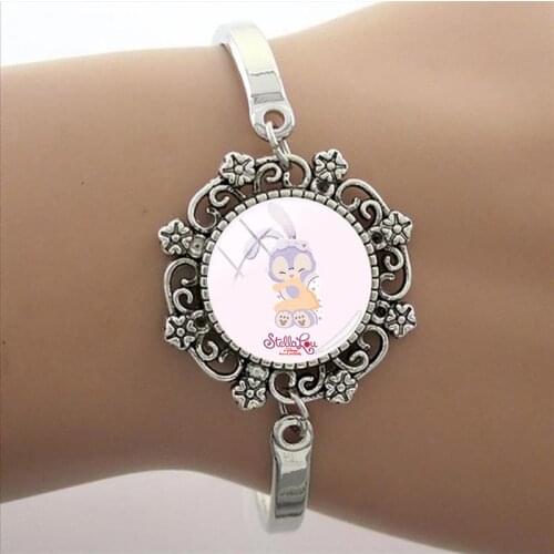 Disney Star Delu Bracelet Handmade Glass Fashion Accessories Cabochon Glass Jewelry Dome Temperament Girl Art Bracelet