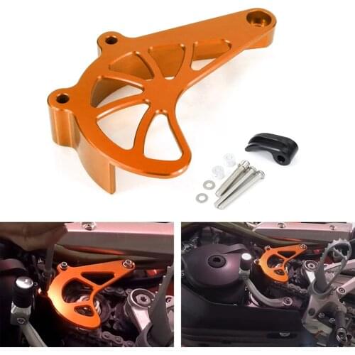 Fit For KTM 690 Enduro R & SMC R 690 SMC R Husqvarna 701 Enduro & SM Front Sprocket Cover Case Saver Protector Chain Guard