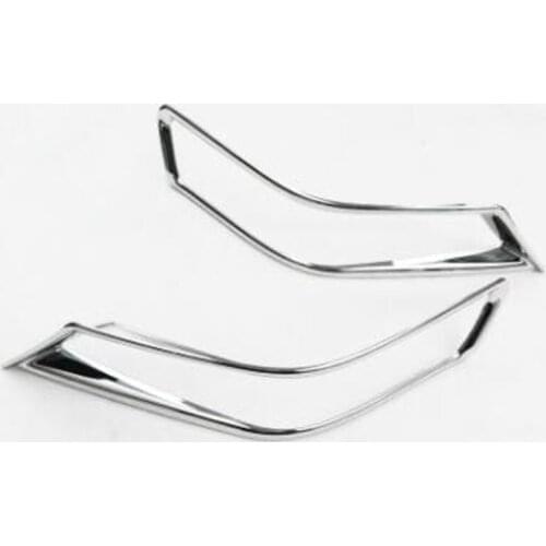 For Nissan X-Trail 2017-2018 2PCS High Quality ABS Chrome Car Rear Headlight Fog Lamp Cover Trim Car Styling Accessories