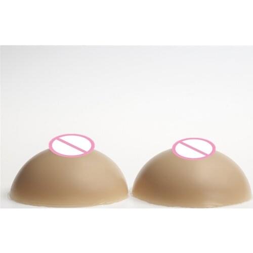 600g/pair B Cup Full Silicone Breast Forms Enhancer Cross Dresseing Brown Fake Boobs Realistic Artificial Fake Breast