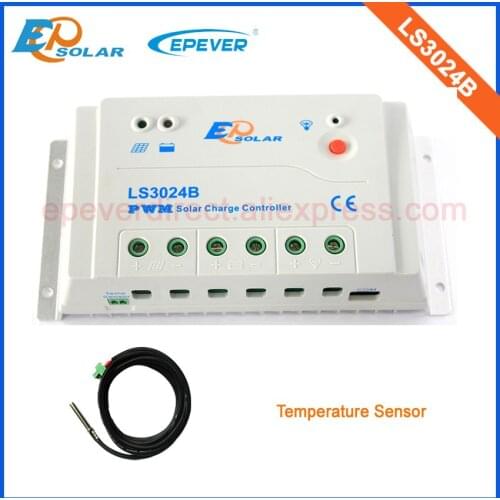 LS3024B 30A 30amp EPSolar EPEVER PWM 12V 24V charger solar controller solar panels temperature sensor