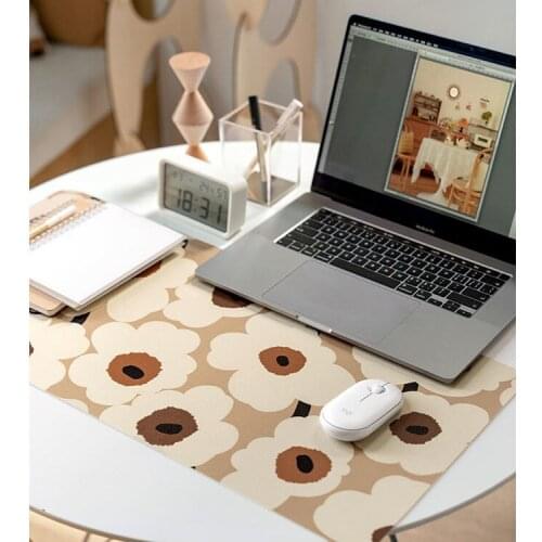 Yuanqi series original oversized mouse pad desk pad female home student desk pad waterproof