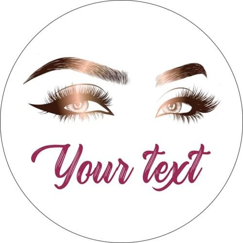 Custom logo design Makeup Eyelashes trademark Cosmetic Brand Customize Company Logo Mink Lashes Labels Beauty Salon chop design