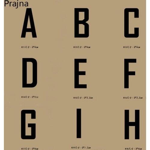 Prajna Alphabet Patches Termoadhesivos Letter Stickers Heat Transfer Patch Logo Garment Applique For DIY Fashion Clothes Cheap F
