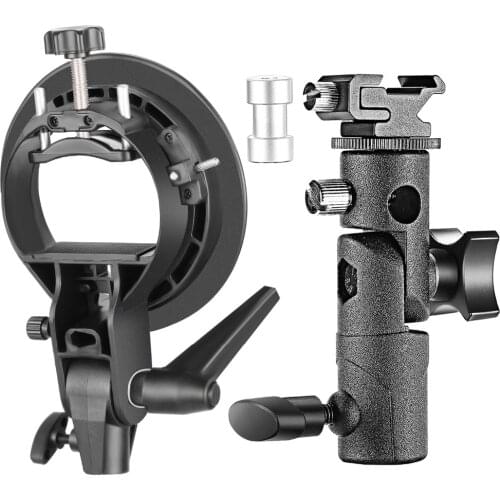 Neewer Professional Universal E-Type and S-Type Bracket Holder with Bowens Mount for Speedlite Flash Snoot Softbox Reflector