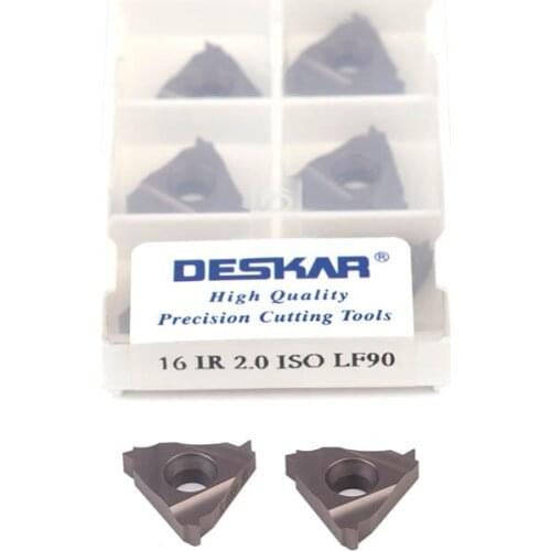 16ER 1.5ISO 2.0ISO LF90 16 IR 1.5ISO 2.0ISO LF90 CNC Lathe Cutting Tools High-Performance Carbide Blade Cermet Threading Inserts