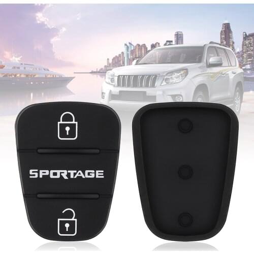 3 Buttons Rubber Pad Insert Replacement Fit for Hyundai Solaris Accent Tucson l10 l20 l30 Kia Rio Flip Remote Car Key Shell