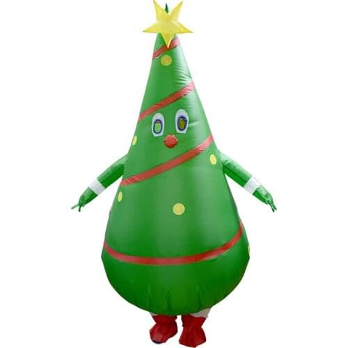Christmas Cartoon Doll Costume Santa Claus Dress Up Props Funny Funny Inflatable Christmas Tree Clothes
