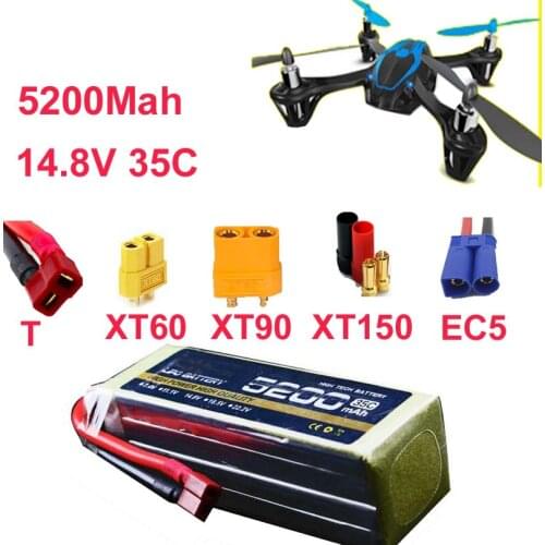 High rate battery 4s 35c 14.8v 5200mah aeromodeling battery aircraft li-poly battery 35C low resistance rechargeable fpv battery