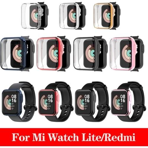 All-inclusive TPU Anti-drop Screen Protector Watch Case Skin For Xiaomi Mi Watch Lite Global Version For Redmi Watch Accessories