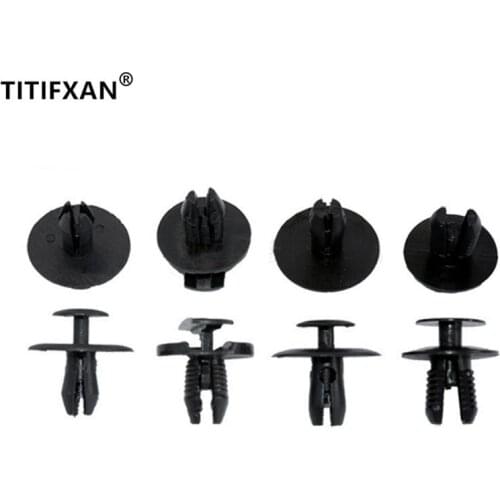10PCS Engine Cover Sound Insulation Cotton Leaf Board Clamp Clip for Peugeot 307 308 408 206 Citroen C2 C5 Plastic Fastener
