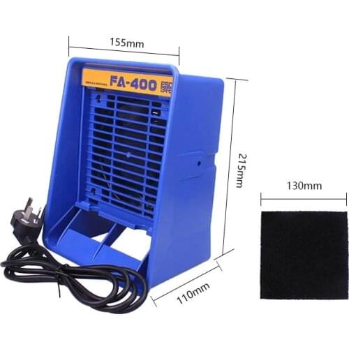 110V/220V FA-400 Solder iron Smoke Absorbe Electric Welding Smoking Instrument With 5Pcs Free Activated Carbon Filter Sponge
