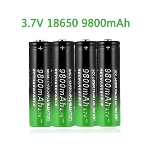 18650 Battery 3.7V 9800mAh high capacity battery rechargeable lithium battery for Flashlight Torch Toys