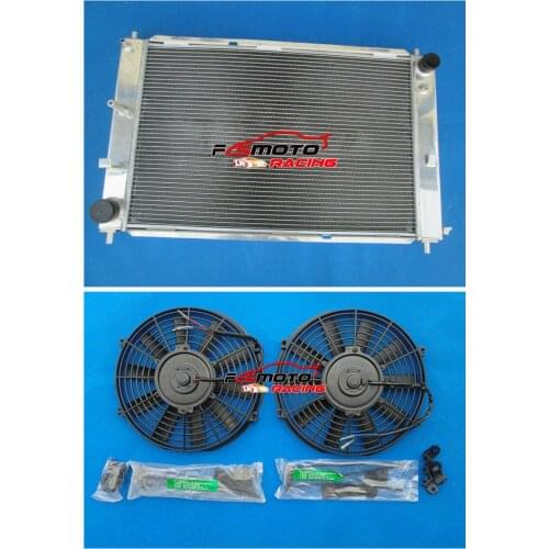 52MM Racing Aluminum Radiator +FAN For FORD MUSTANG 1997-04 98 99 00 01 02 03 04 MT V8 4.6