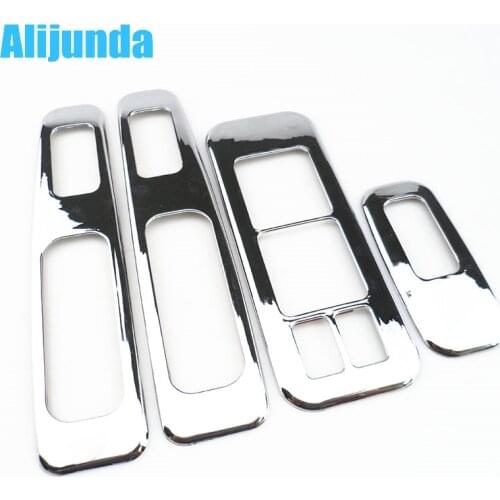 Car stickers of Window lift control panel ABS Chrome decoration sequins for Nissan Qashqai 2011 2012 2013 2014 Car accessories