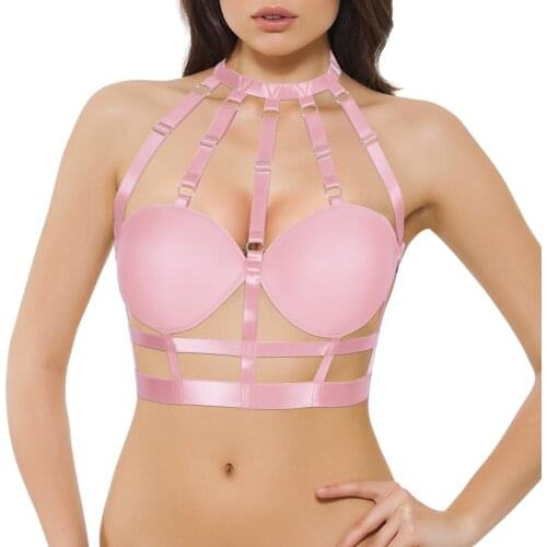 Bdsm Womens Lingerie Cosplay Sexy Cage Bra Body Harness Harajuku Costumes Erotic Lingerie Stockings Bondage Garter Strap Belt