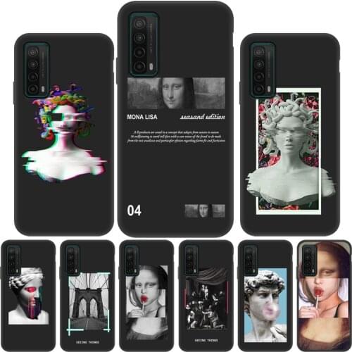For Huawei P Smart 2019 Case Mona Lisa Cases For Huawei P Smart 2021 PSmart Plus Z 2019 P Smart S 2020 P10 P9 P8 Lite 2017 Cover